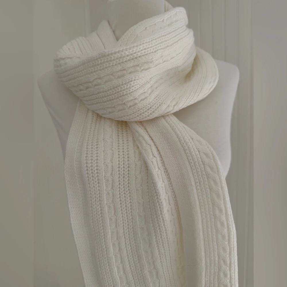 Talbots Cable Knit Scarf NWT